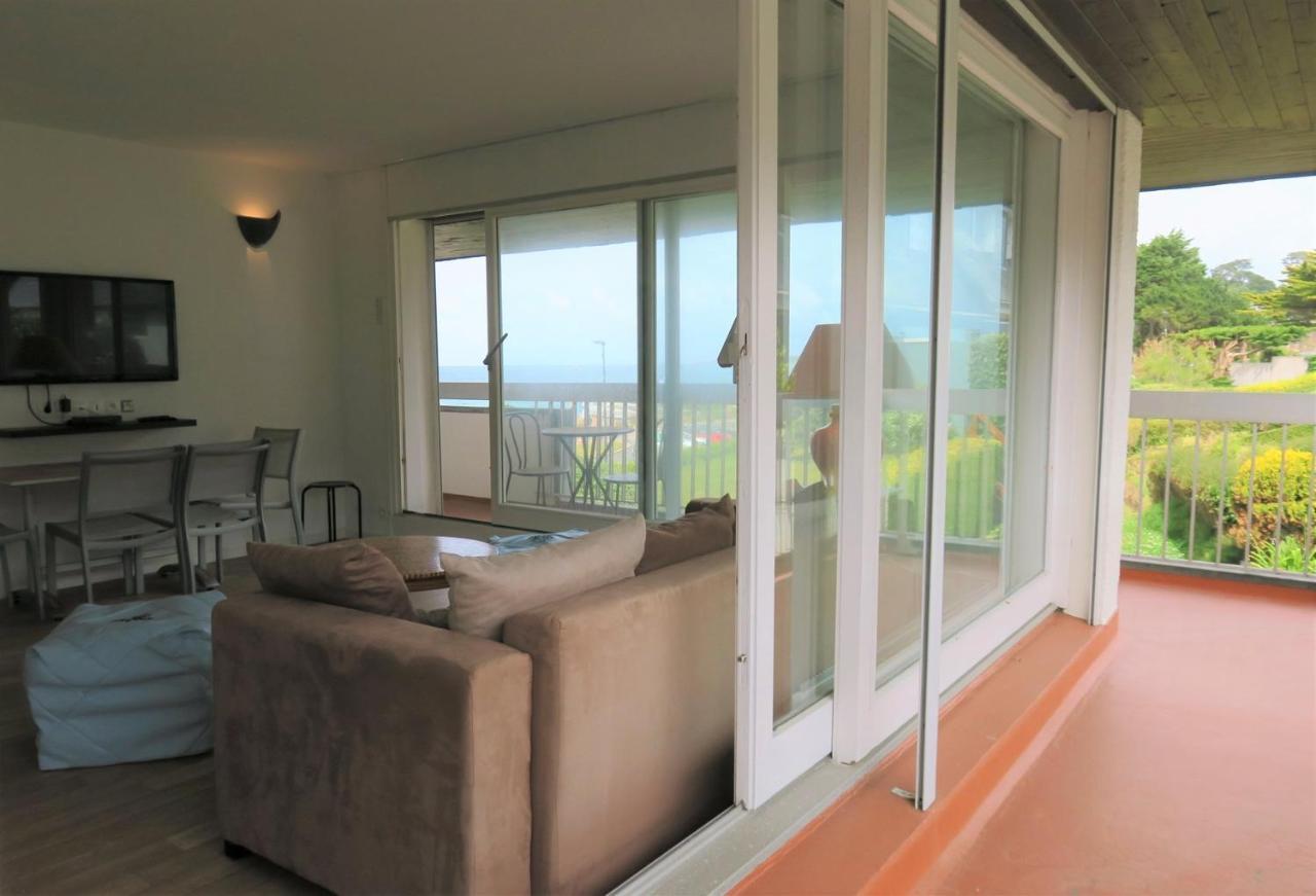 Appartement Vue Sur Mer Avec Terrasse, Plage De Trestraou A Perros-Guirec - Ref 861 Eksteriør bilde
